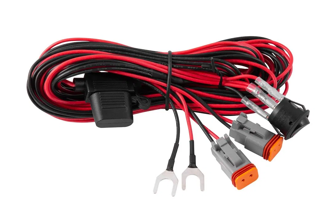 DD4033 – DIODE DYNAMC Light Bar Wiring Harness, For Diode Dynamics Stage Series Light Bars And LED Pods Light Duty Du...